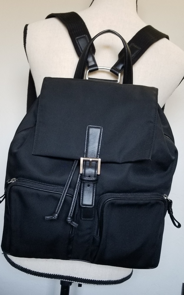 SOLD...Coach Canvas/Leather Backpack large